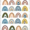 Vente planche de stickers pour enfants / ados - Boutique en ligne - Création française - La couleur du ciel - Planche d’autocollants " Les couleurs du ciel"