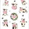 Vente planche de stickers - oh la vache - stickers animaux - stickers enfants boutique en ligne stickers