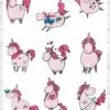 Vente planche de stickers pour enfants / ados - Boutique en ligne - Création française - Unicorn style