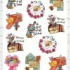 Vente planche de stickers pour enfants / ados - Boutique en ligne - Création française - Vintage letters