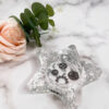 Bougeoir étoile transparent feuille argent engrenages - Boutique en ligne d'idées cadeau et de décoration