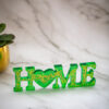 Mot décoratif - HOME - Vert paillette - Boutique en ligne d'idées cadeau et de décoration