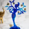 Porte bijou bleu or - Boutique en ligne d'idées cadeau et de décoration