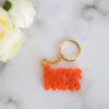 Porte clé MOT SUPER PAPA - Orange - Boutique en ligne d'idées cadeau et de décoration