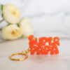 Porte clé MOT SUPER PAPA - Orange - Boutique en ligne d'idées cadeau et de décoration