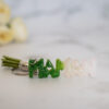 Porte clé mot MAMAN vert blanc - Boutique en ligne d'idées cadeau et de décoration