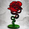 Rose diamant vert rouge noir - Boutique en ligne d'idées cadeau et de décoration résine jesmonite badges et stickers