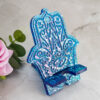 Support Téléphone main de Fatima rose bleu holographique - Doré paillette - Boutique en ligne d'idées cadeau et de décoration - anniversaire - fêtes des mères - fêtes des pères - fêtes de fin d'année - idées cadeaux