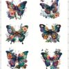 Vente planche de stickers pour enfants / ados - Boutique en ligne de stickers pour enfants - Création française - Spring on the wing - papillon