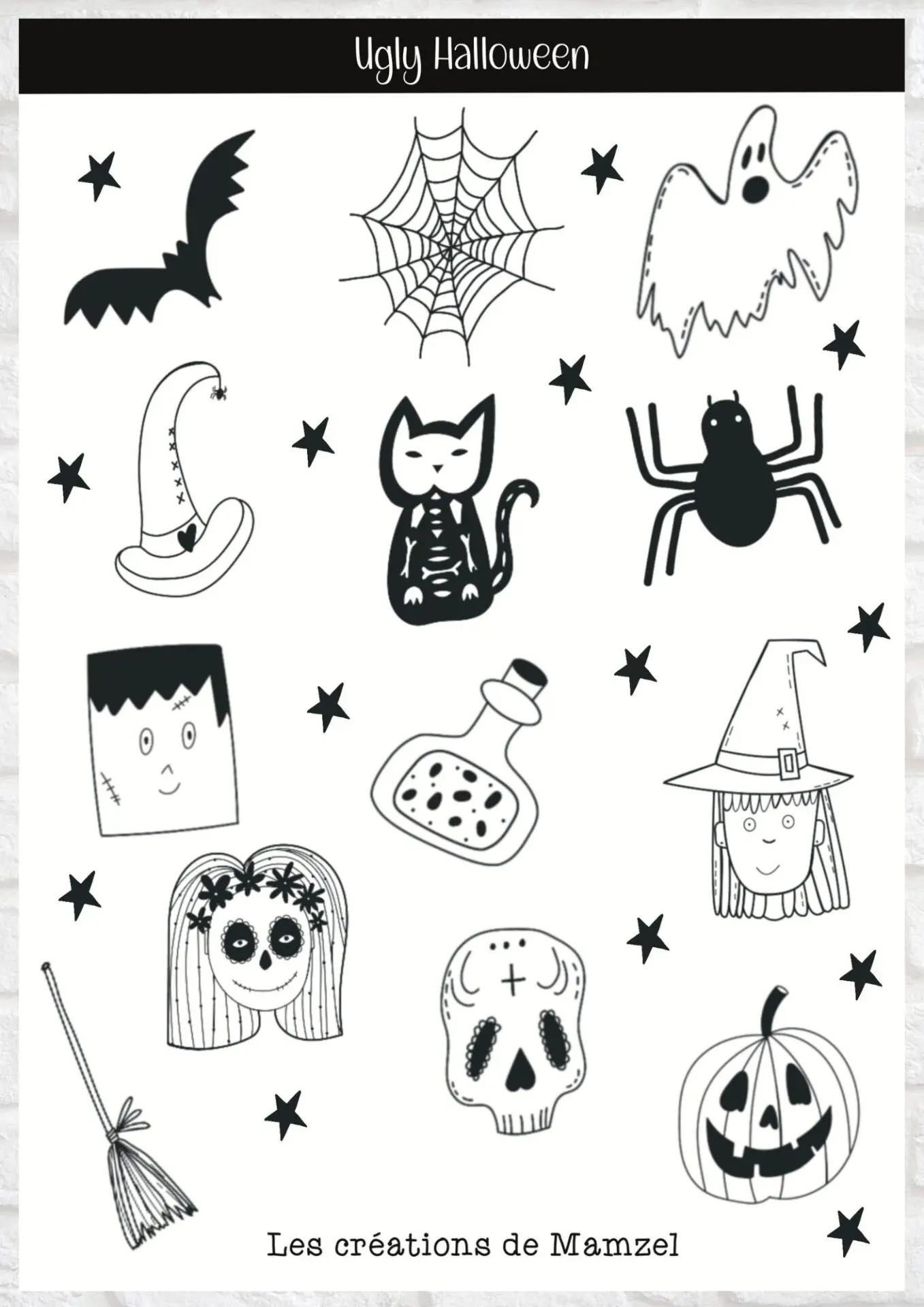 Gommettes - Halloween - 2 planches