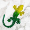 Gecko diamant - Vert argenté - décoration maison à poser ou décoration murale - Boutique en ligne d'idées cadeaux et de décoration pour la fête des mères, la fêtes des pères ou pour un anniversaire enfant ou adulte, pour les fêtes de Noël ou pour tout autre occasion