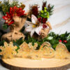 Lot de 5 mini décorations de table Noël- Jaune paillettes - Boutique en ligne d'idées cadeaux et de décoration pour la fête des mères, la fêtes des pères ou pour un anniversaire enfant ou adulte, pour les fêtes de Noël ou pour tout autre occasion