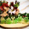 Lot de 5 mini décorations de table Noël- vert paillettes - Boutique en ligne d'idées cadeaux et de décoration pour la fête des mères, la fêtes des pères ou pour un anniversaire enfant ou adulte, pour les fêtes de Noël ou pour tout autre occasion