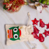 Pochette Noël - Petites Pochette cadeaux - Hiboux - Emballage pour bonbons ou petits cadeaux pour Noël en coton naturel avec cordon de serrage - Boutique en ligne d'idées cadeaux pour les fêtes de Noël et de décoration pour les fêtes de fin d'année.