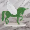 Boutique en ligne d'idées cadeaux et de décoration pour la fête des mères, la fêtes des pères ou pour un anniversaire enfant ou adulte, pour les fêtes de Noël ou pour tout autre occasion Licorne effet diamant – Vert blanc