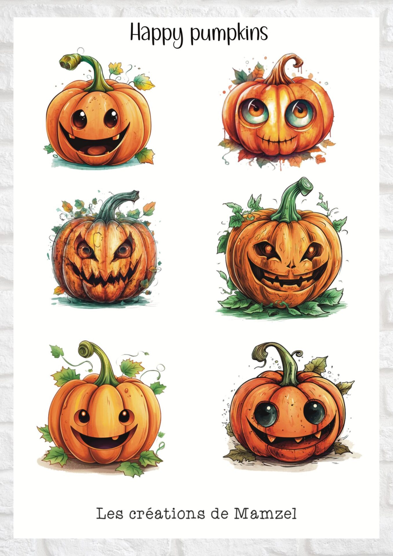 Vente planche de stickers pour enfants / ados - Boutique en ligne de stickers pour enfants - Création française - Chats d'Halloween - stickers halloween - autocollant halloween - gommettes halloween planche de stickers